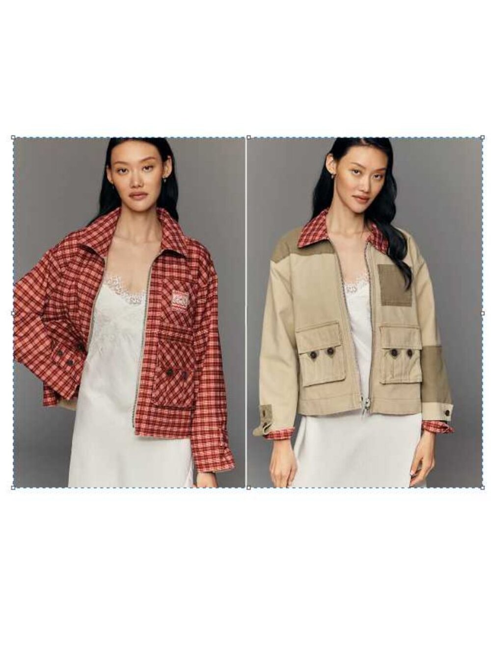 New 12 (UK 16) Damson Madder x Anthropologie reversible Marcelle barn jacket
